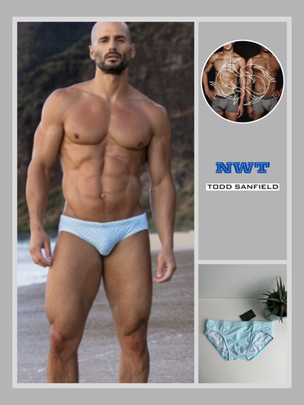 Todd Sanfield - Freestyle Deep Swim Brief - Diamond Air (M)